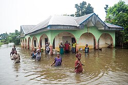 Surviving the flood at Ahoada in Rivers state Nigeria