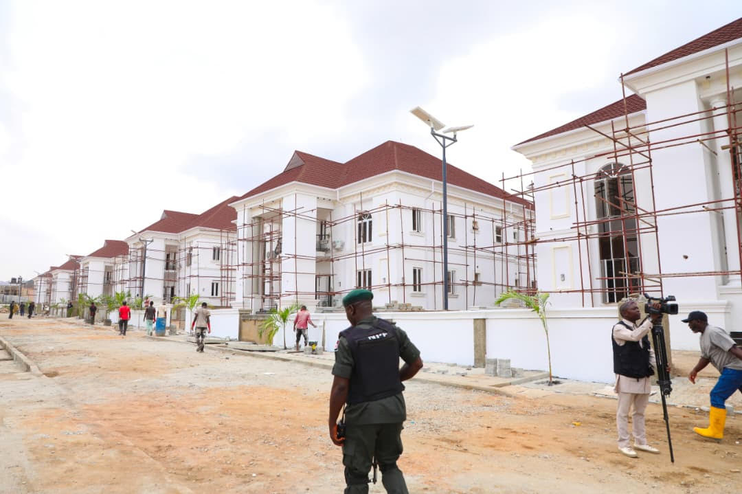 Ongoing construction of the Judges Quarters in Katampe, Abuja on Thursday
