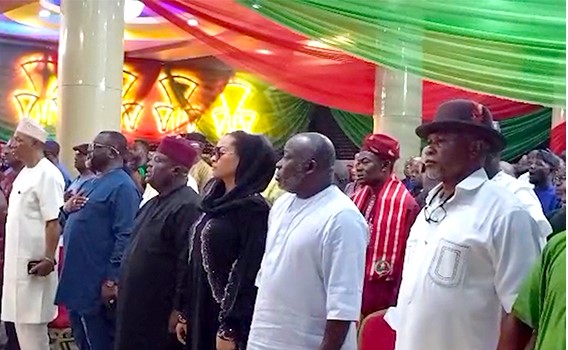 PDP members at the party’s inauguration of committees for the forthcoming national convention in Abuja on March 21, 2026.