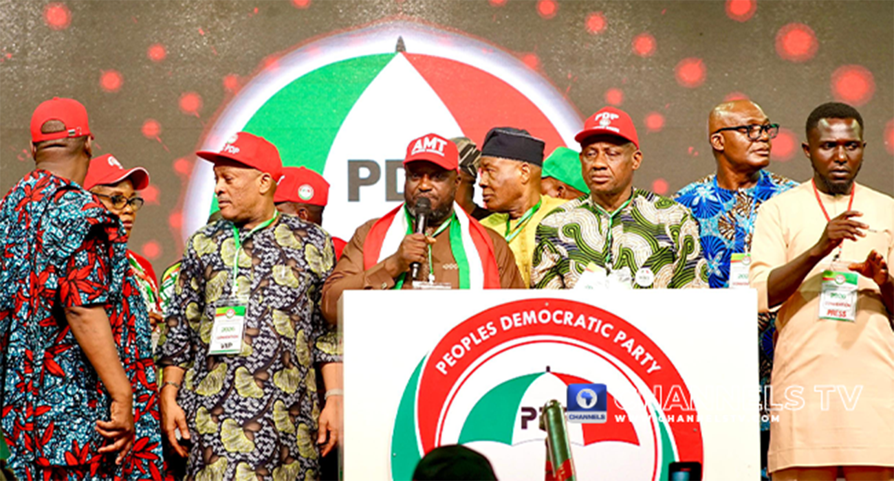 Wike-backed PDP faction elects Abdulrahman Mohammed as chairman and Samuel Anyanwu as secretary amid ongoing leadership crisis and legal battles ahead of 2027 elections