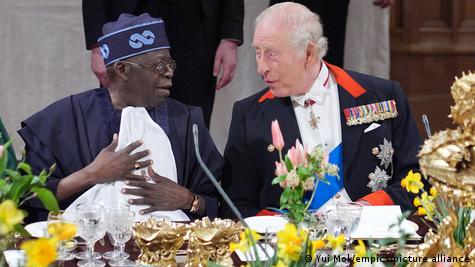 Nigeria's President Tinubu dines with King Charles of England