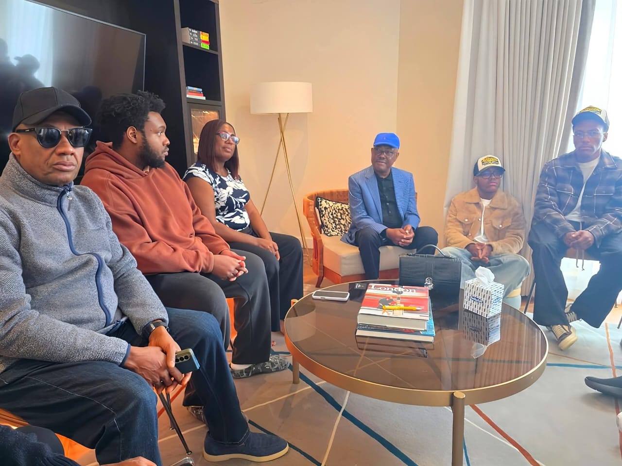 FCT Minister Barr Nyesom Wike(midle) led Rivers State leaders on a condolence visit to the family of late Senator Mpigi in London today, February 26, 2026,