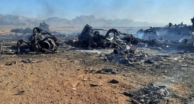 This handout photo provided by Iran’s Revolutionary Guard Corps (IRGC) official website Sepah News on April 5, 2026 shows smoke billowing reportedly from the site of targeted and crashed aircraft in central Iran. Photo by – / SEPAH NEWS / AFP