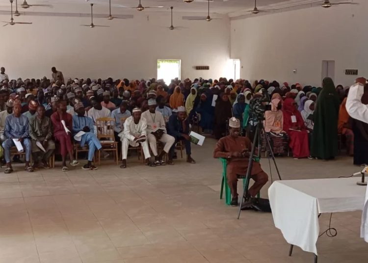 participants at the pre-marital counselling and training for about 1,000 intending couples in Katsina ,Thursday