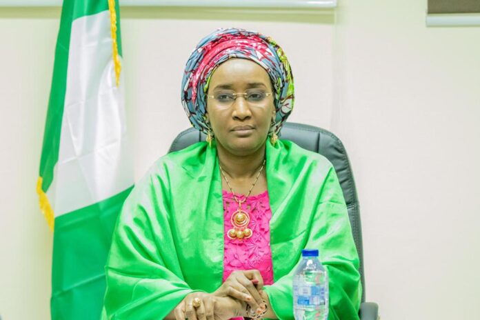 The Minister of Humanitarian affairs, Disaster Management and Social Development, Hajiya Sadiya Umar Farouq
