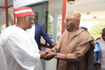 Atiku Abubakar with Rabiu Kwankwaso. Photo credit: Atiku/X
