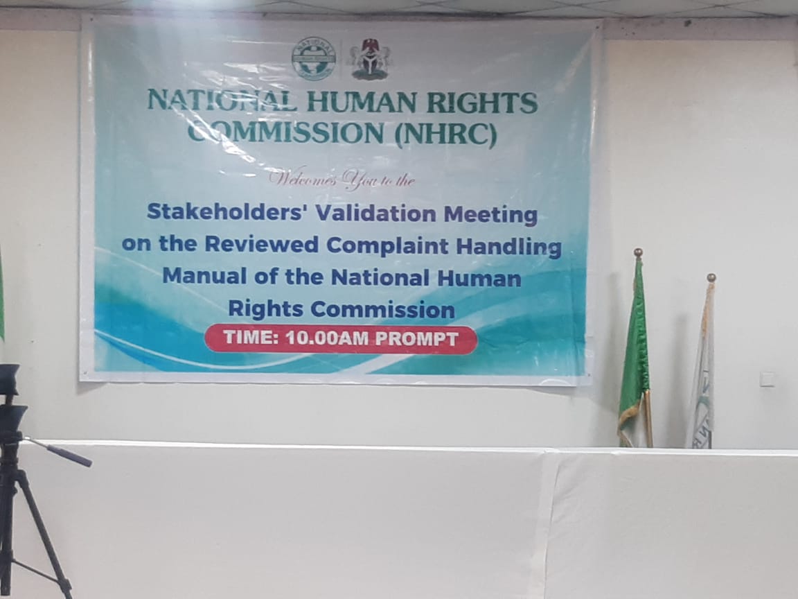 a validation session on the complaint handling manual of the commission.