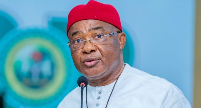 A file photo of Governor Hope Uzodimma