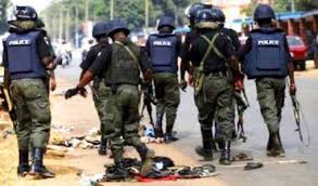 nigeria policemen on operation