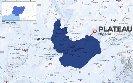 map of plateau state