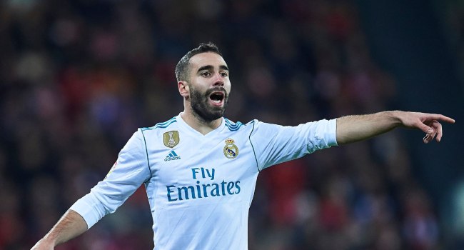 Real Madrid defender Dani Carvajal