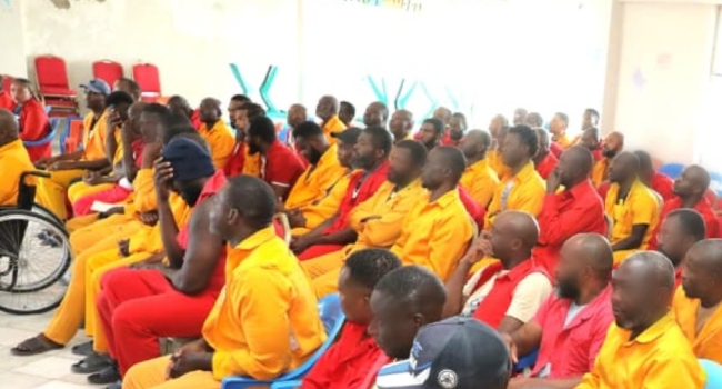 A cross-section of the prisoners. Photo: X/Ojukwu_Bianca