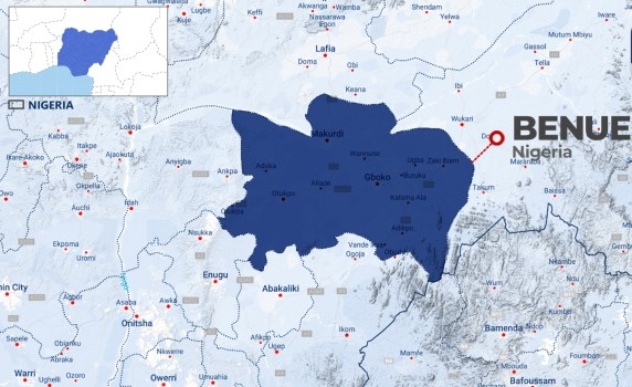 Benue State map