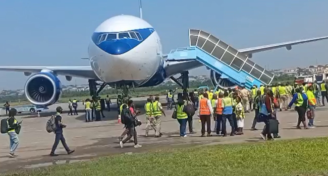 Nigerians evacuated from South Africa