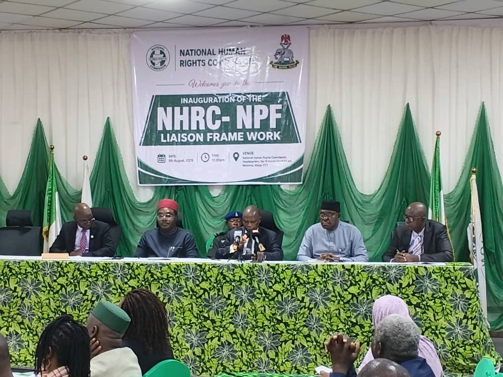 Federal Government has launched the NHRC–Nigeria Police Force Liaison Framework to strengthen police accountability and human rights protection.