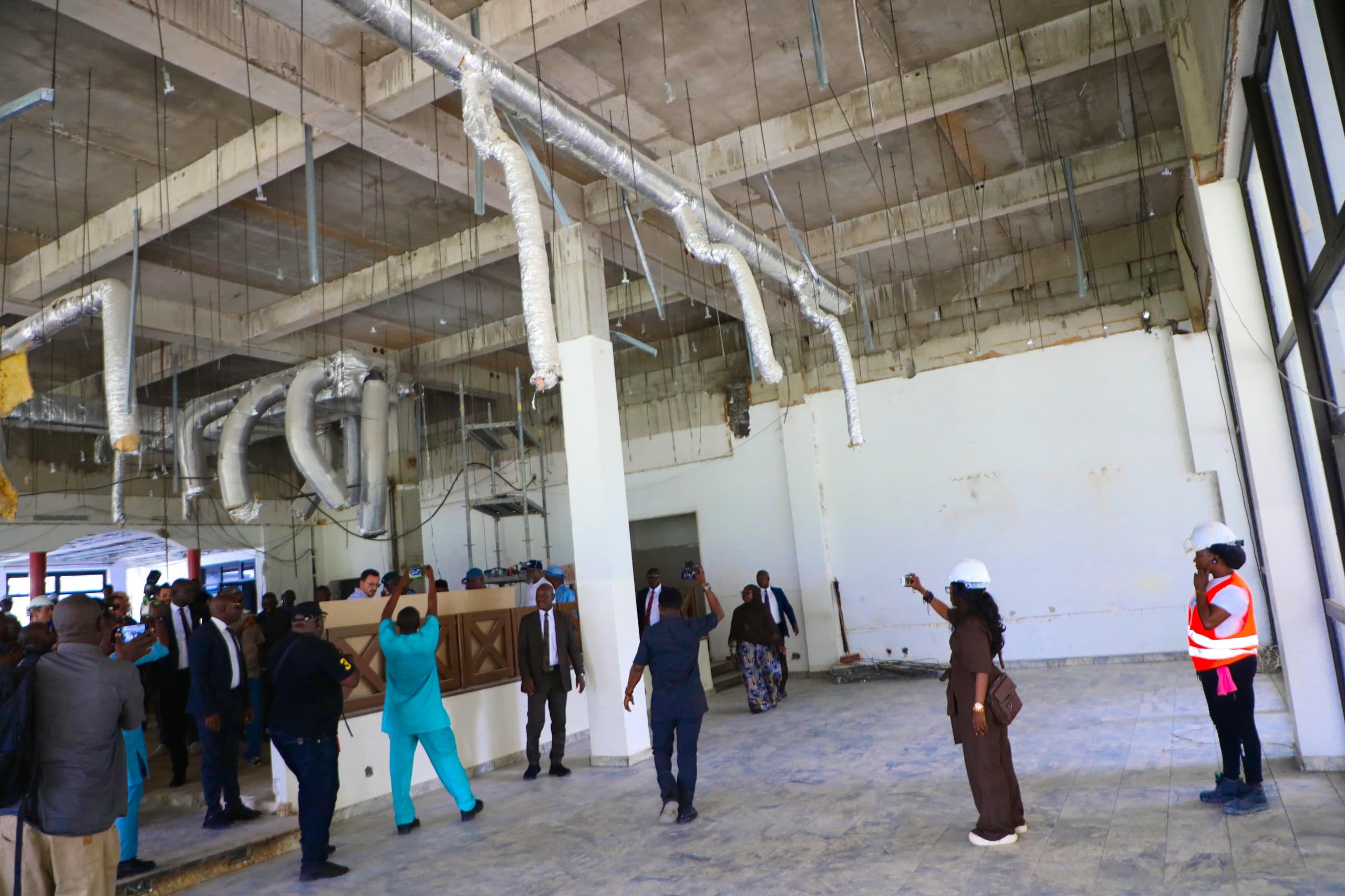 Ongoing rehabilitation of the IBB Gulf House inspected by the FCT Minister, Nyesom Wike in Abuja on Friday, August 21, 2026