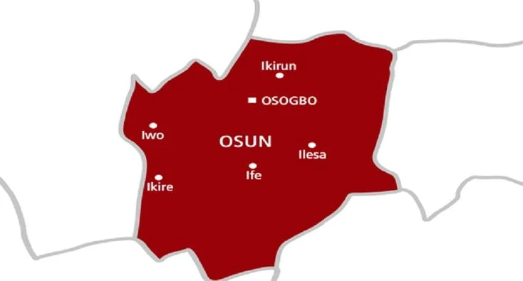 Osun State map
